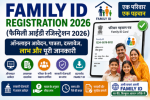 Family ID Registration Online 2026 फैमिली आईडी ऑनलाइन आवेदन, पात्रता, आवश्यक दस्तावेज, स्टेटस चेक और डाउनलोड की पूरी जानकारी