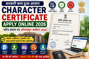 Character Certificate Apply Online 2026 चरित्र प्रमाण पत्र ऑनलाइन आवेदन, पुलिस सत्यापन, आवश्यक दस्तावेज, स्टेटस चेक और डाउनलोड की पूरी जानकारी
