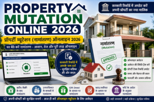 Property Mutation Online 2026, प्रॉपर्टी म्यूटेशन ऑनलाइन 2026, Property Mutation Apply Online, नामांतरण ऑनलाइन, Property Name Transfer, Land Mutation Online