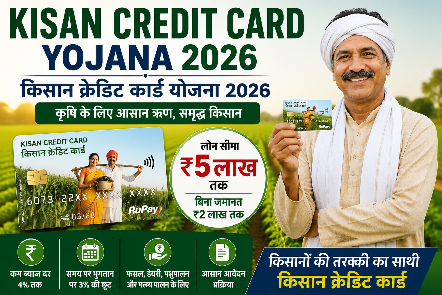 Kisan Credit Card Yojana 2026 किसान क्रेडिट कार्ड योजना 2026