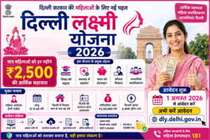 Delhi Lakshmi Yojana 2026 में पात्र महिलाओं को ₹2,500 मासिक आर्थिक सहायता
