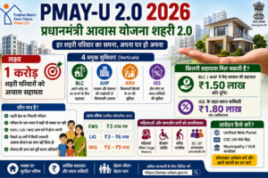 PMAY-U 2.0 2026 के तहत शहरी परिवारों के लिए आवास सहायता और घर बनाने की योजना
