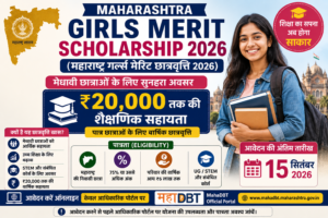 Maharashtra Girls Merit Scholarship 2026 में मेधावी छात्राओं को ₹20,000 तक की छात्रवृत्ति