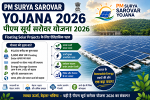 PM Surya Sarovar Yojana 2026, पीएम सूर्य सरोवर योजना 2026, Floating Solar Project India, Floating Solar Scheme, Renewable Energy Scheme, PM Solar Scheme 2026, Energy Storage System ESS, Floating Solar Power Plant